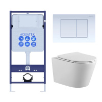 Комплект унитаза с инсталляцией Set AQUATEK ВЕГА-009 4в1