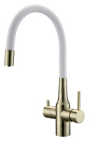 Смеситель для кухни с подключением к фильтру  Paulmark Salix Sa213419-BRw