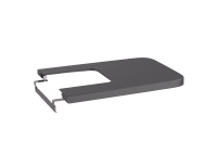 Крышка для биде Roca Inspira Square Supralit, Soft Close, оникс 80653264B Крышка для биде Roca Inspira Square Supralit, Soft Close, оникс 80653264B