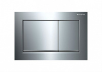 Смывная клавиша Geberit типа 10, для системы пневматического управления смывом писсуара: белые, глянцевый хром 241.915.KJ.1