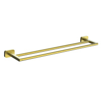 Полотенцедержатель двойной WONZON & WOGHAND GRAFFITY, брашированное золото WW-9311-BG