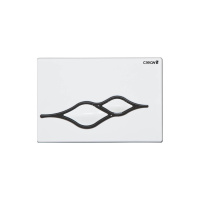 Клавиша смыва Creavit UFO GP1001.02 бело-черная