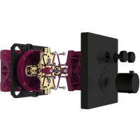 Встраиваемый термостат для ванны AQUAme AQM8801MB черный матовый