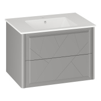 Тумба под раковину Opadiris Луиджи 70   00-00005953 серый матовый (без раковины)