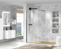 Душевая перегородка 85 см CEZARES LIBERTA LIBERTA-L-1-85-C-NERO