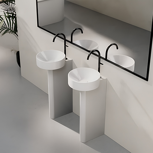 Раковина напольная (34х34) Bette SunoPedestal A250-000 VK2