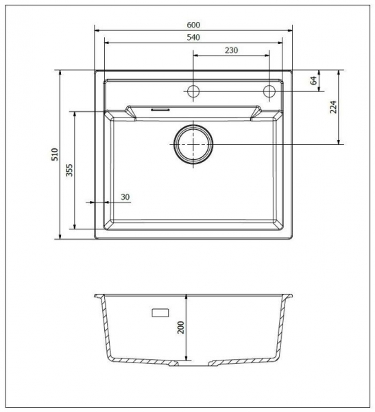 Мойка Reginox Amsterdam 54 R (500х460) Pure White R31032