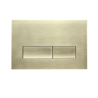 Кнопка смыва для инсталляции механическая WONZON & WOGHAND, брашированное золото WW-IB224-BG