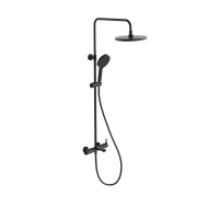 Душевая система с изливом Kerama Marazzi Fonte FO.201.KM.BLK.M черный матовый