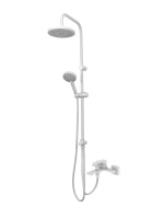 Душевая система смеситель с изливом Orange Lutz M04-932w  белый