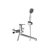 Смеситель для ванны c длинным изливом  Bravat Eco F6111147C-LB