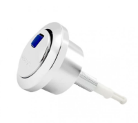 Смывная кнопка Geberit для сливного клапана типа 280, двойной смыв: синяя, глянцевый хром 241.800.KD.1