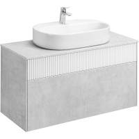 Тумба с раковиной Aquaton Марбл 100 слэйт 1A2763K3MH4C0