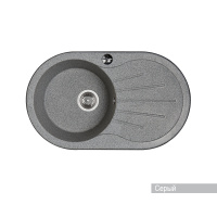 Кухонная мойка Aquaton Паола 1A714032PA230 серый