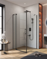 Душевой уголок (90х100) CEZARES SLIDER SLIDER-AH-1-100-90/100-C-NERO