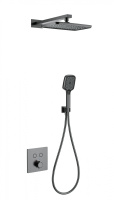 Душевая система с термостатом встраиваемая WONZON & WOGHAND, темный графит WW-D2017-B-BGG Душевая система с термостатом встраиваемая WONZON & WOGHAND, темный графит WW-D2017-B-BGG