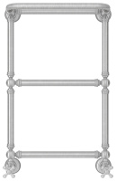 Полотенцесушитель Водяной Сунержа Ренессанс 1386 (66х40) Сатин 071-0281-6640