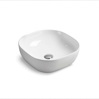 Раковина накладная (42х42) Vincea VBS-103 белый