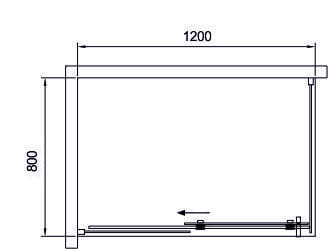 Душевое ограждение Black&White Stellar Wind S108