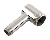 Уголок переходной Сунержа G 1" нар. р. / G 1/2" нар. р. L- 60 мм Матовый Черный 31-1506-0112