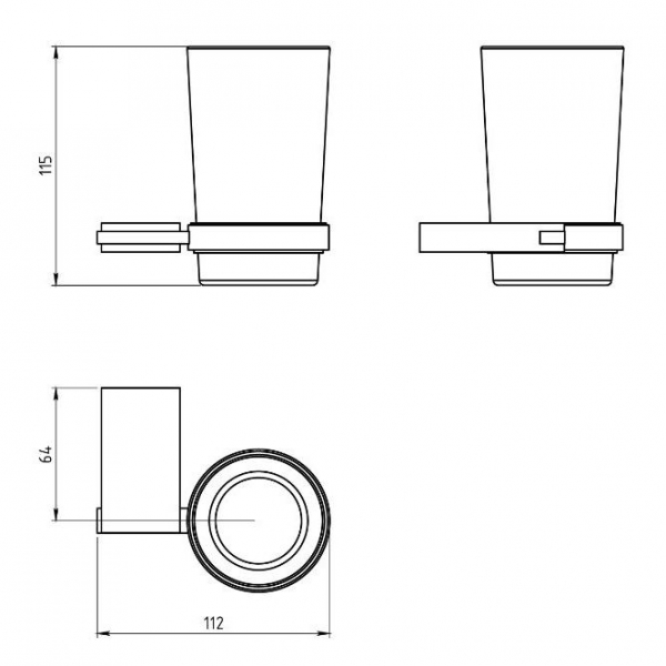 Стакан Novaservis Metalia 9 0906.0