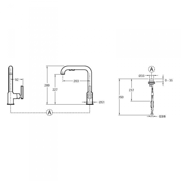 Смеситель для кухни Jacob Delafon Purist 7505D-CP