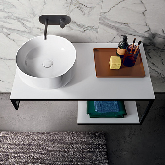 Раковина накладная (46х46)  Kerasan Ciotola 430230 белый матовый