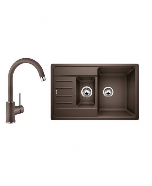 Комплект Blanco LEGRA 6 S Compact (кофе) + MIDA (кофе) 521307M2