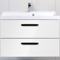 База под раковину подвесная BelBagno AURORA-800-2C-SO-BL Bianco Lucido