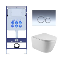 Комплект унитаза с инсталляцией  SET AQUATEK БЕТТА KDI18