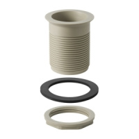 Сливной клапан Geberit с круглой резьбой: Rg=60 x 1/8", D=7см, Cерый RAL 7032 352.328.08.1