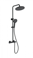 Душевая система с термостатом WONZON & WOGHAND MUSE Corno, черный матовый WW-B2091-A-MB