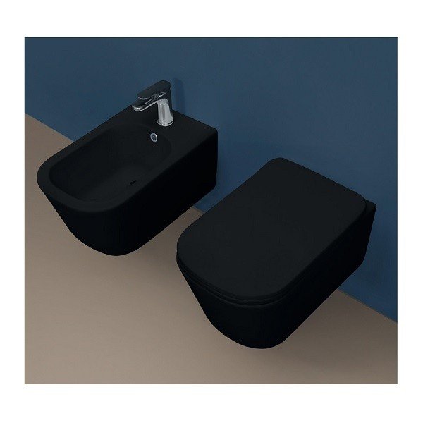 Биде подвесное Kerasan Tribeca 512531 черный матовый