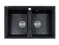 Кухонная мойка KAISER KMM-5178 мрамор (KMM-5178/5078 Bl&W)