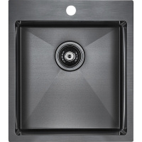 Кухонная мойка Paulmark Neckar PM804551-GM вороненая сталь