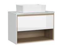 Тумба Cersanit LOUNA 80 со столешницей SP-SZ-LOU80-BL/Wh