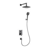 Душевой комплект Arrow ARQ1201HUMB черный  Душевой комплект Arrow ARQ1201HUMB черный