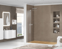 Душевая перегородка 25 см CEZARES LIBERTA LIBERTA-L-1-25-GR-Cr