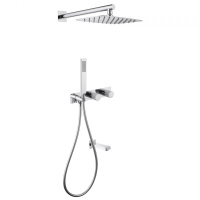 Душевой комплект ABBER Rund AF8717 скрытого монтажа с изливом, хром