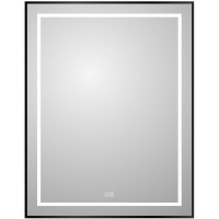 Зеркало (70х90) BelBagno Kraft SPC-KRAFT-700-900-LED-TCH-WARM-NERO с подсветкой