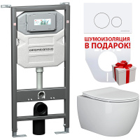 Комплект унитаза с инсталляцией Ceramicanova Play CN3001_1001W_1000