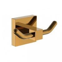 Двойной крючок для ванной WONZON & WOGHAND POLO, темное золото WW-8925-DG