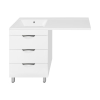 Тумба под стиральную машину напольная Style Line Жасмин 60 ЛС-00000644 белый