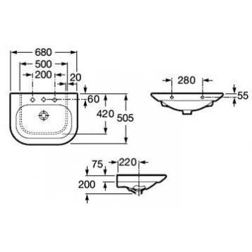Подвесная раковина Roca Nexo 327644000