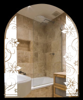 Зеркало (51x64) Continent Камелия арка В082