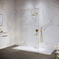 Душевая перегородка 140 см RGW WA-016Gb Walk In 35101614-16 прозрачное