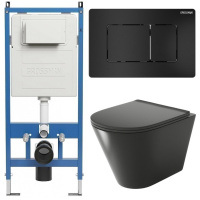 Комплект унитаза с инсталляцией Grossman Classic 97.4477BMS.04.21M с клавишей смыва