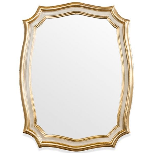 Зеркало 64х84 см золото/слоновая кость Tiffany World TW02117oro/avorio