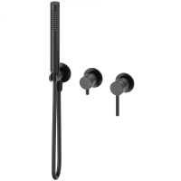 Смеситель для душевой системы встраиваемый WONZON & WOGHAND STICK, черный матовый WW-838017-MB