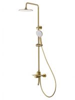 Душевая система WONZON & WOGHAND CLICK, брашированное золото WW-N3S962-BG